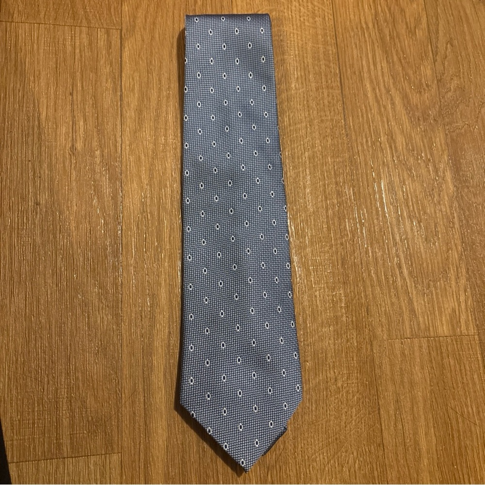 Weatherproof Garment Co. Men’s Silk Tie Bluish-Gray Stain Resistant